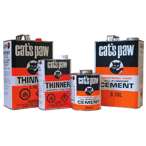 Cat’s Paw All-Purpose Cement and Thinner